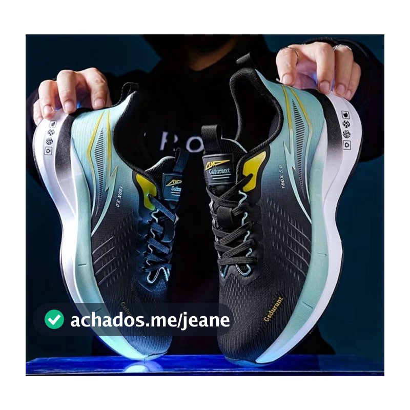 Tenis esportivo com amortecimento funcional