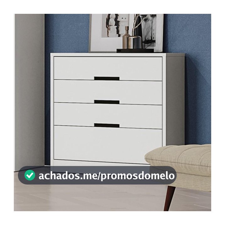 Cômoda Kappesberg 4 Gavetas Branco S824