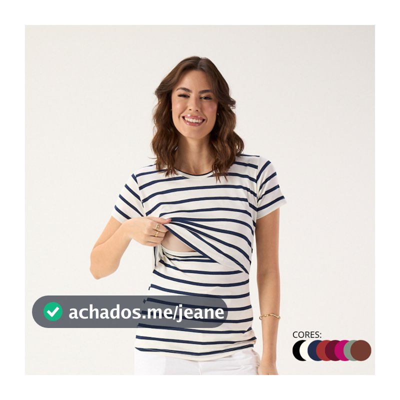 Blusa de Amamentação Cores Premium moda Gestante maternidade Pós-parto
