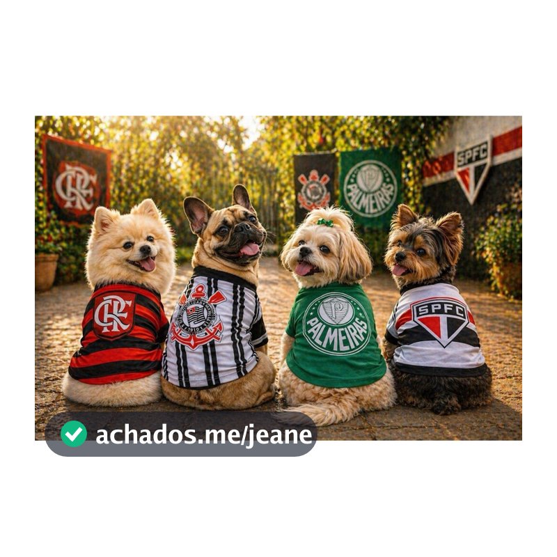 🐶⚽ Camisetas de Times para Pets – Estilo e Paixão em Campo!