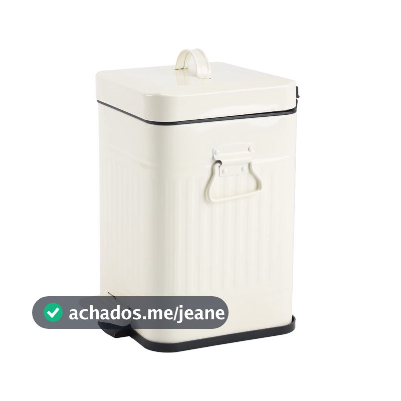Lixeira Com Pedal Cesto Lixo Banheiro 5l Cozinha Tampa