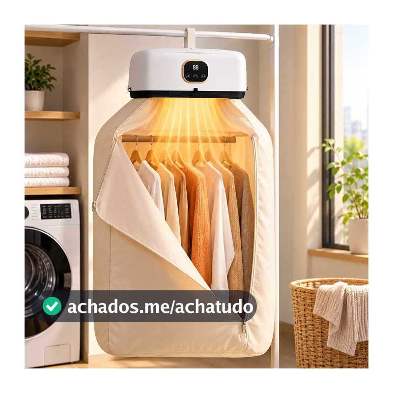 Secador de Roupas 110V / 220V Secadora Elétrica 600W Secagem Rápida