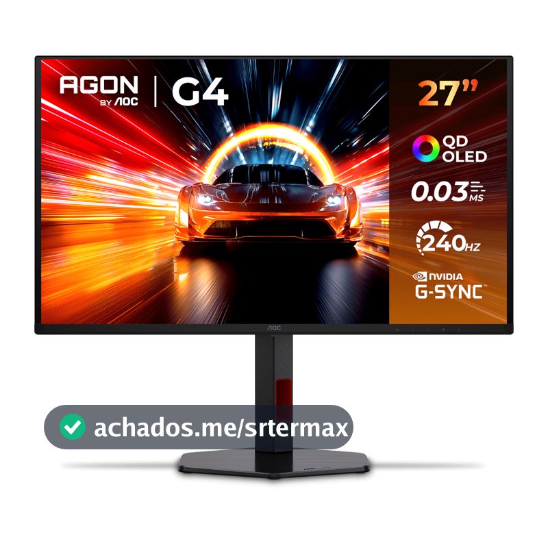 Monitor Gamer AOC AGON 27" OLED QHD 240Hz, 0.03ms - Q27G4ZDR