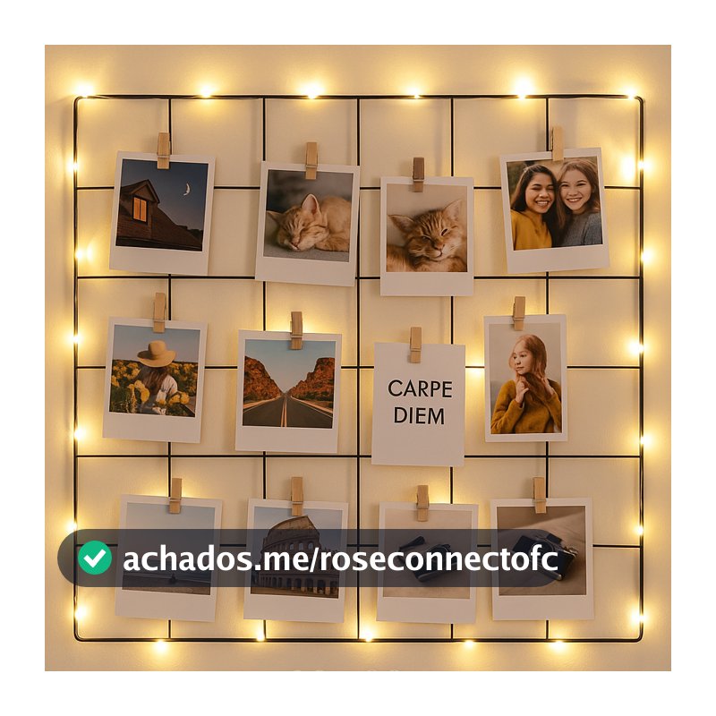 Memory Board Aramado Colorido com Luzes LED e Prendedores