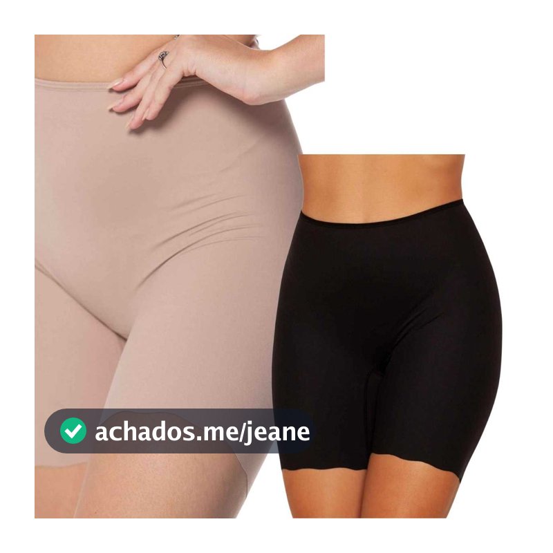 Kit 2 Calcinha Shorts Bermuda Sem Costura Laser Invisivel Anagua