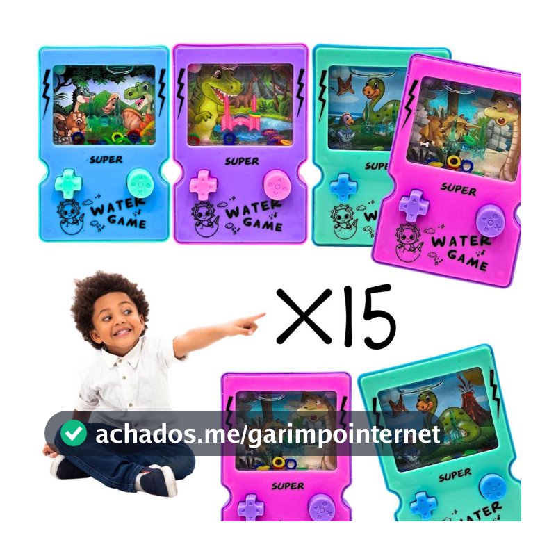 15 Jogos Joguinho Brinquedo Argola Aquaplay Controle Vídeo Game Joystick Prenda Lembrancinha Atacado