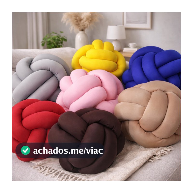 Almofada Decorativa Nó Escandinavo – Elegância e Sofisticação para sua Decoração