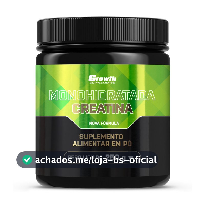 Creatina Monohidratada - Growth Supplements - Sem sabor em pó