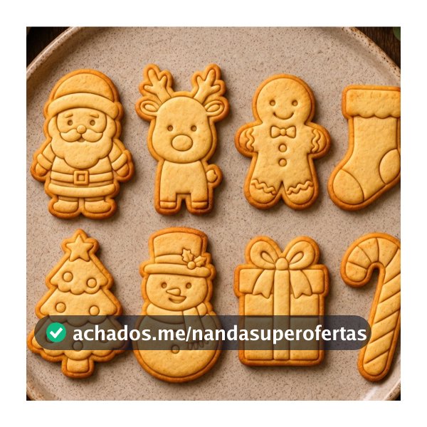 kit 8 peças de cortador e marcador/carimbo, molde de natal, biscoitos de natal papai noel arvore de natal