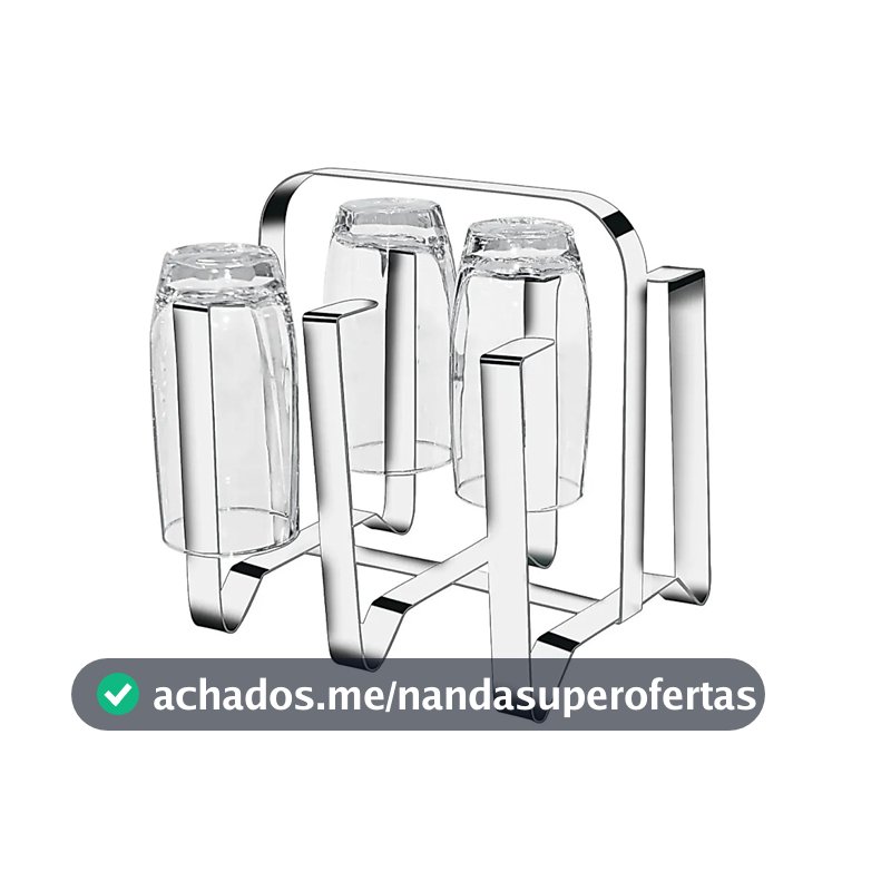 Escorredor De Copos Inox Mak Inox Duravel Prático Cozinha Inox Mamadeira