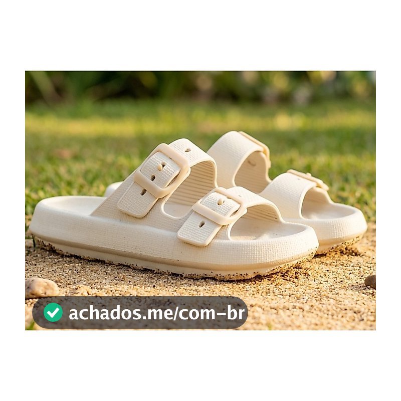Chinelo Slide Papete Birke 2 Fivelas Unissex Moda Casual Confortável, Evento,  Estilo, Escola, Festa, Praia.