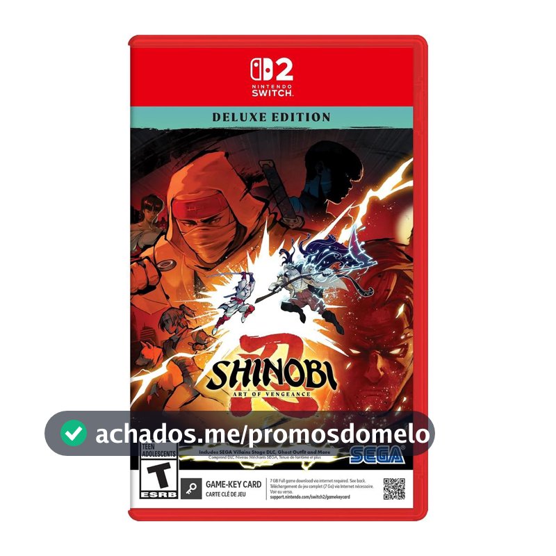 Shinobi Art of Vengeance Deluxe Edition Switch 2