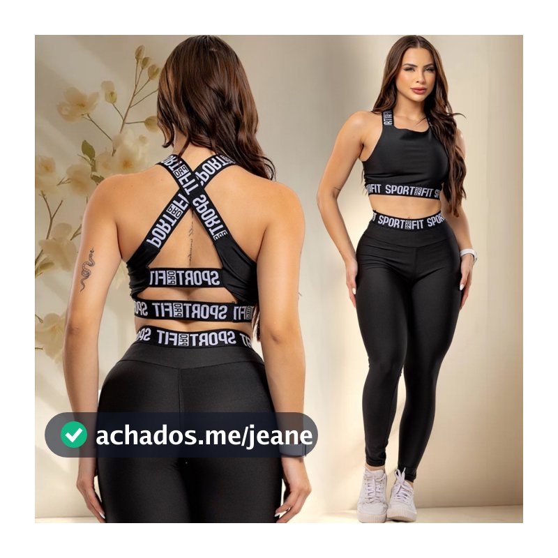 Conjunto Zero Transparência Calça Legging Leg Fitness Feminino Para Treino Academia