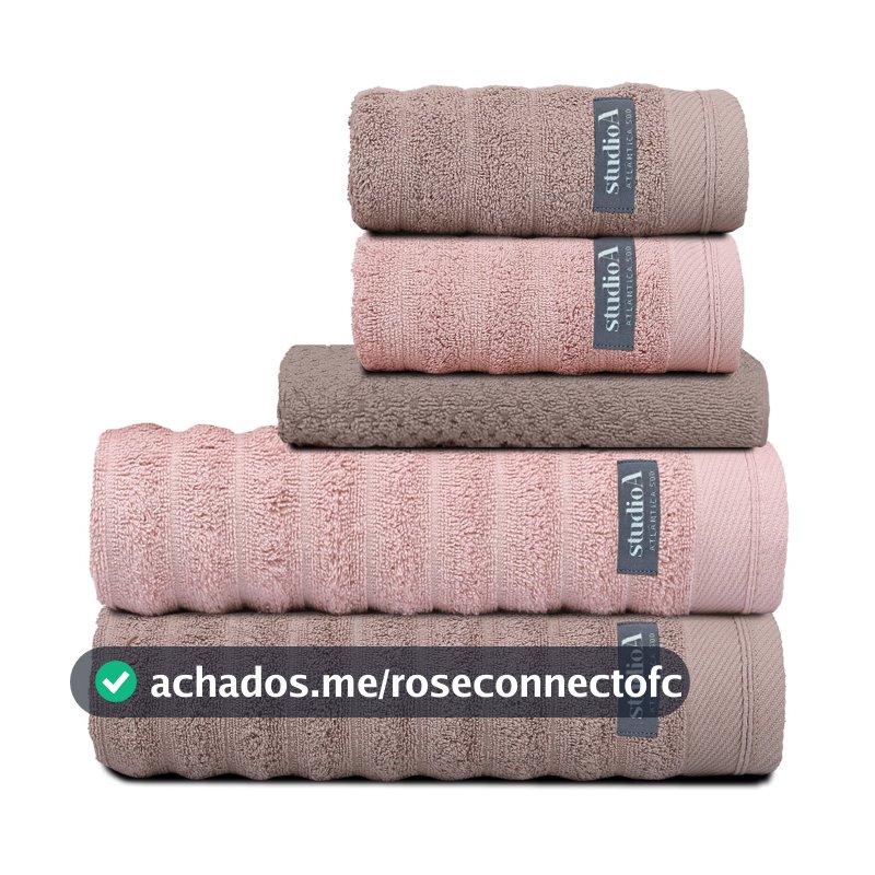 Jogo/Kit 5 Toalhas (2 Banho/2 Rosto/1 Piso) Super Luxo Macia Felpuda Premium Alta Absorção 100% Algodão