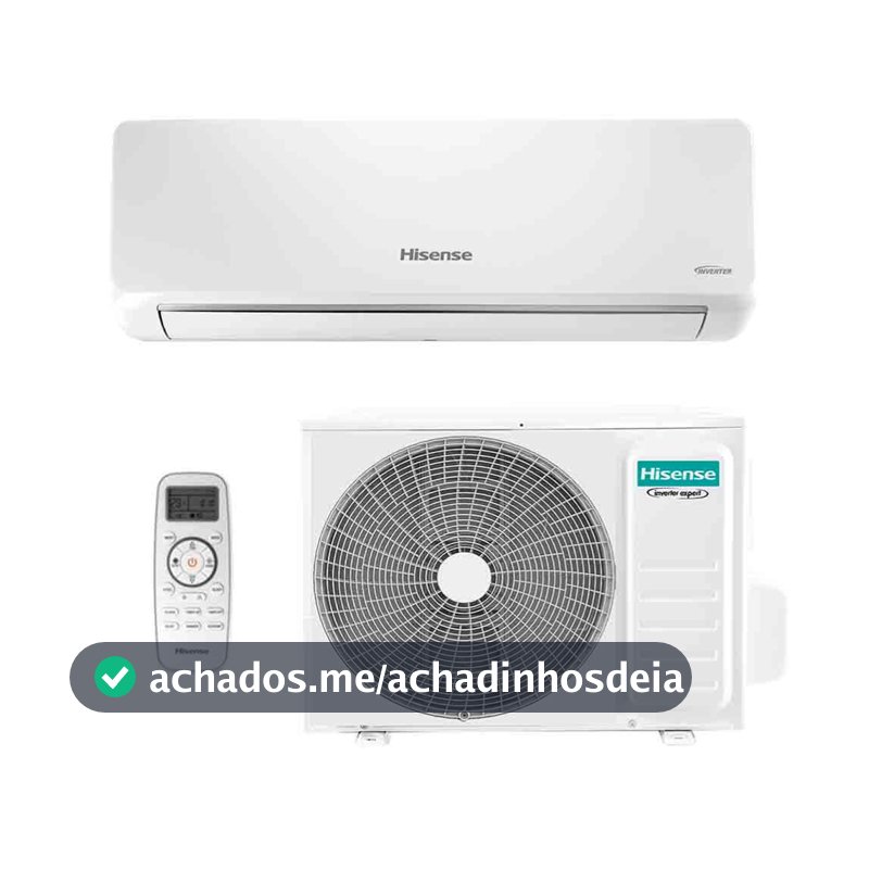 Ar Condicionado Split Inverter Hisense R-32 Hi-wall 9000 Btus Quente e Frio Wi-fi 220v