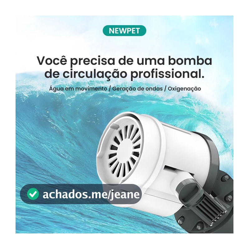 Newpet Bomba de Oxigênio Super Silenciosa Filtro Para Aquário Fonte Água Bebedouro Pet 110V/220V Base Magnética
