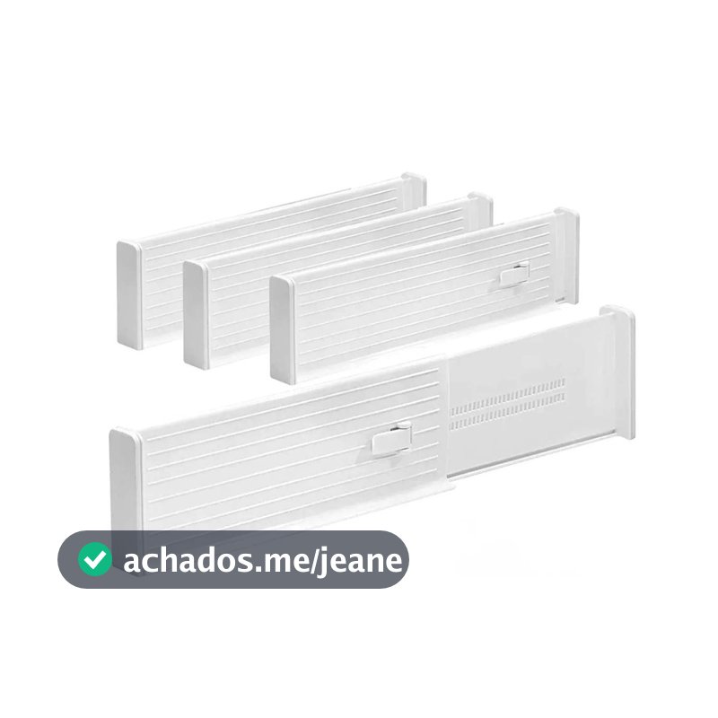 4x divisor de gaveta expansível transparente, ajustável, organizador de armazenamento, organizador de cozinha, 27-45 cm