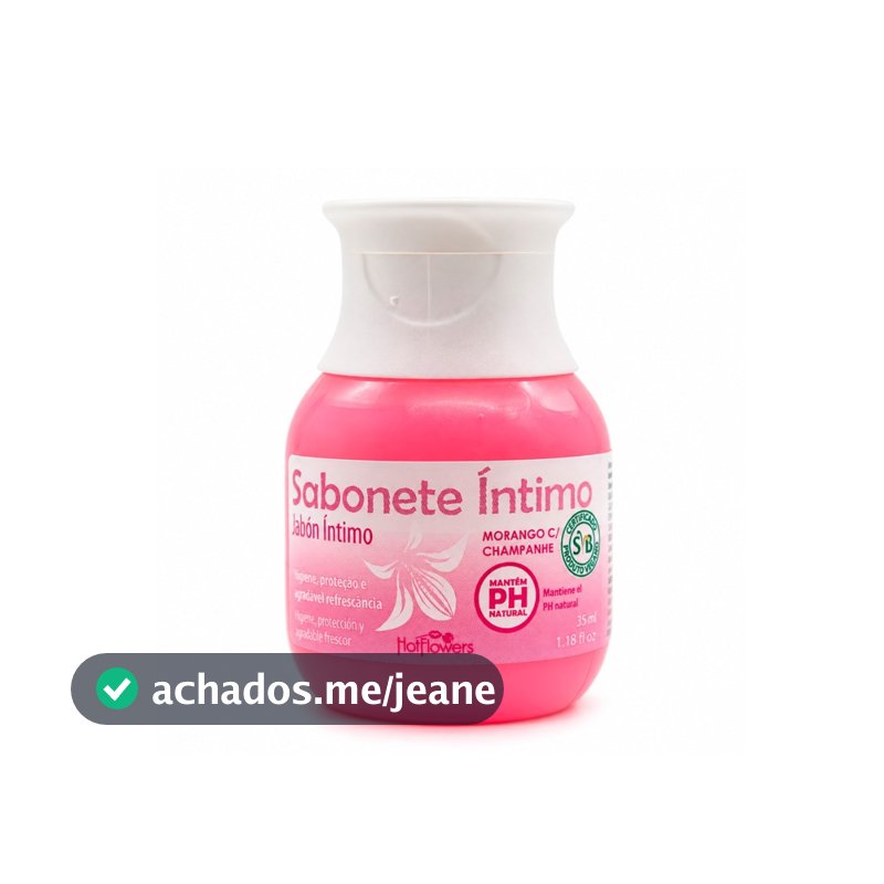 Sabonete Íntimo Vegano Morango com Champanhe 35ml