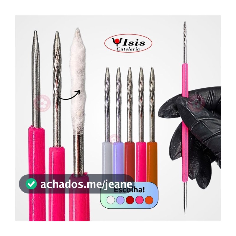 Palito de unha inox Isis Cutelaria manicure tirar esmalte