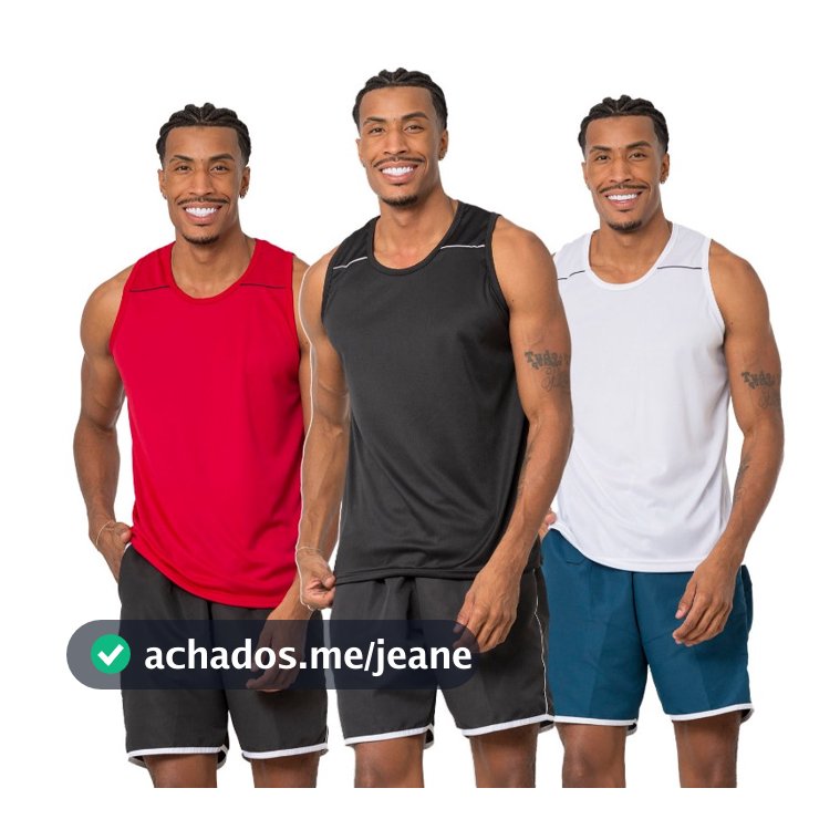 KIT COM 3 REGATA MASCULINA DRYFIT LISA LEVE CONFORTAVEL CAMISETA MASCULINA PARA ACADEMIA TREINO