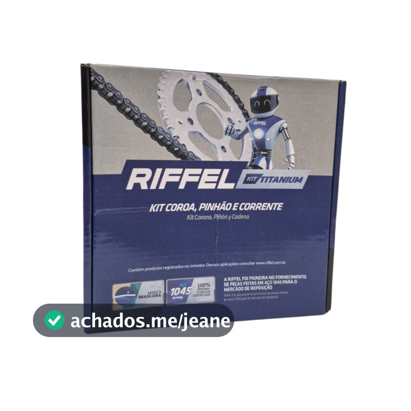 Kit Relação Transmissão Ybr Factor 125 2000 à 2016 Original RIFFEL novo