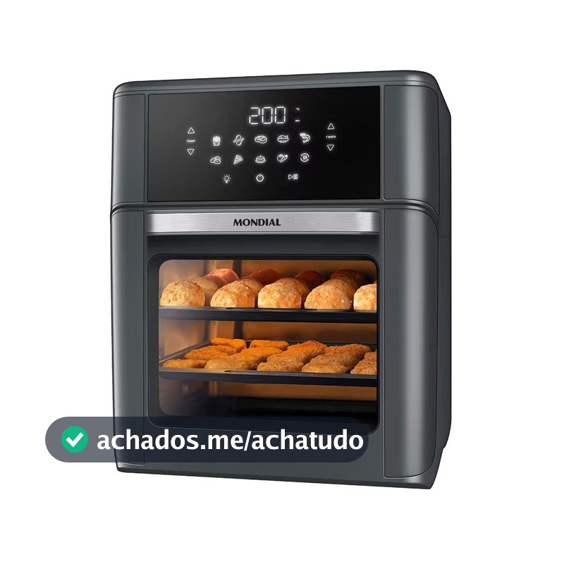 Fritadeira Air Fryer Oven AFON-12L-FG 12L Digital 2000W Mondial