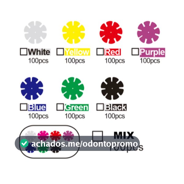 ✨ Endo Stop Flower em Silicone – Kit com 100 Unidades | Precisão e Controle para Endodontia!