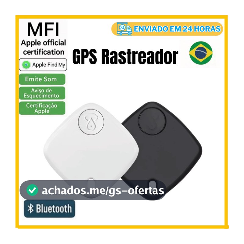 Smart Air Tag Rastreador Bluetooth para iPhone | Localizador App iOS Objetos Perdidos/Pet CASA-14-FY