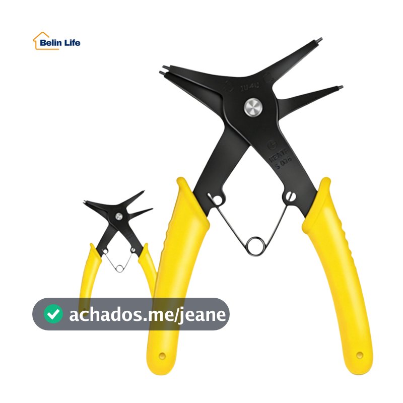 Alicate De Anel Elástico 2 Em 1 Profissional Para Reparos Automotivos E Mecânica