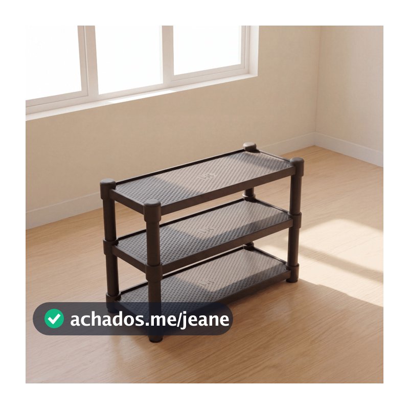 Estante Prateleira Modular Multiuso Organizadora Plástico Reforçado 3 Andares  - Kaziva