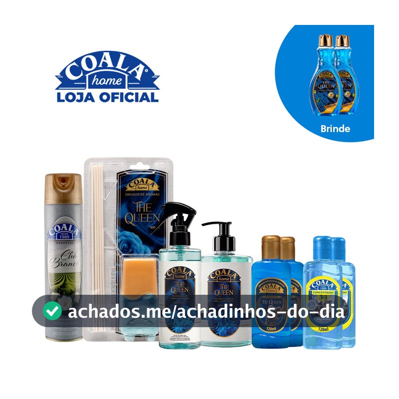 Kit Coala Inovação Perfumada The Queen Brinde 2 Limpadores Perfumados Coala 500ml