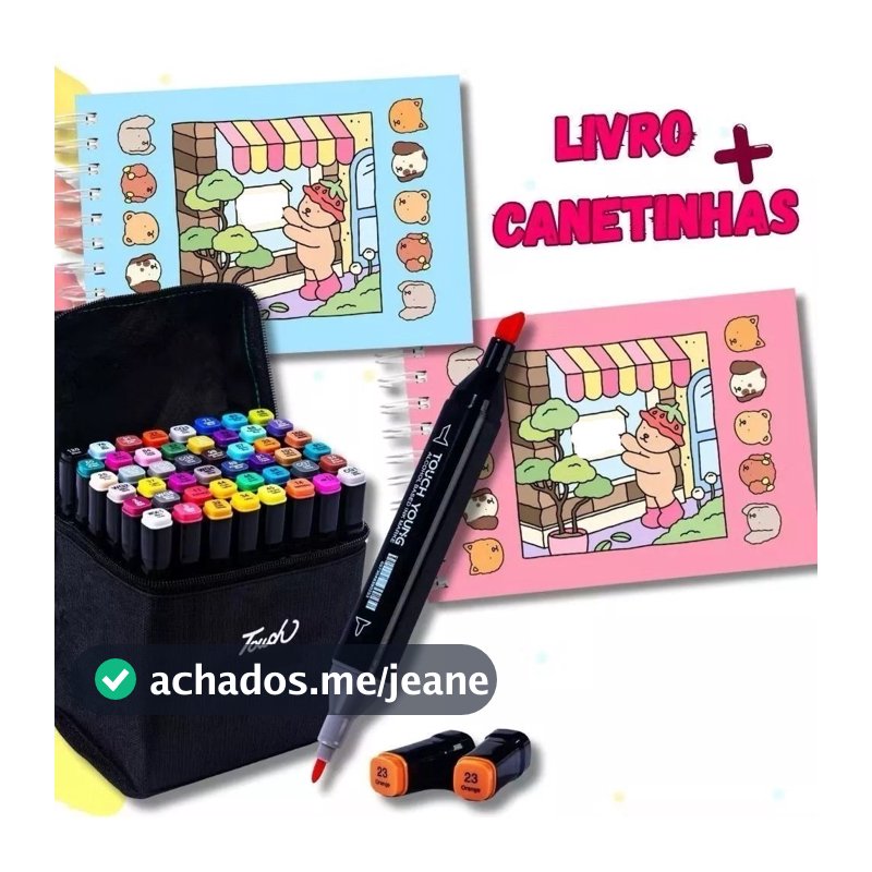 kit 24/36/48/60/80 Cores Caneta Marcadora Com Ponta Dupla/Pintura De Arte/Aquarela