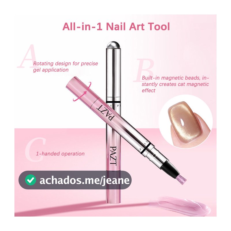 Caneta Magnética Para Pintura De Unhas , Tudo Em 1 , Gato , Esmalte Gel , Manicure Preguiçosa , Ferramenta De Cuidados C