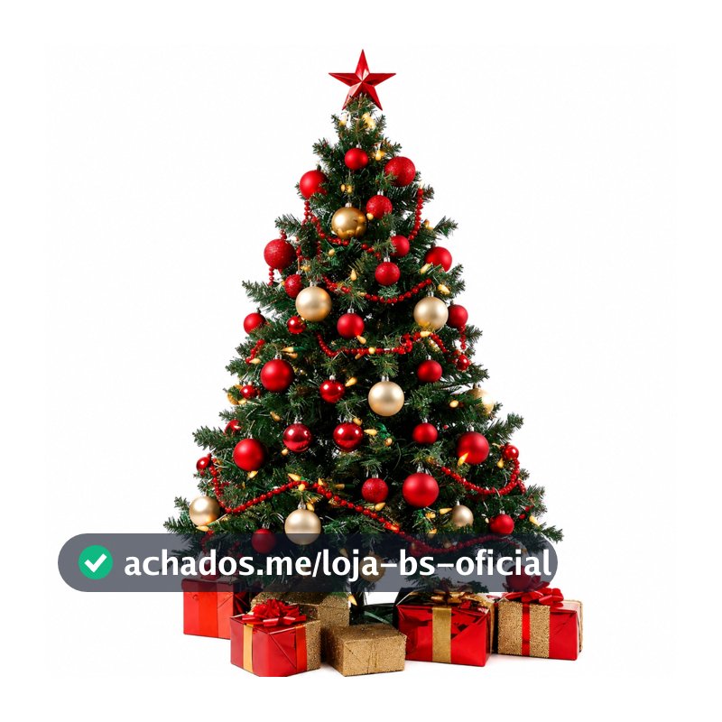 Árvore De Natal Grande Pinheiro 1,20m 150 galhos Cheia Premium Verde Enfeite