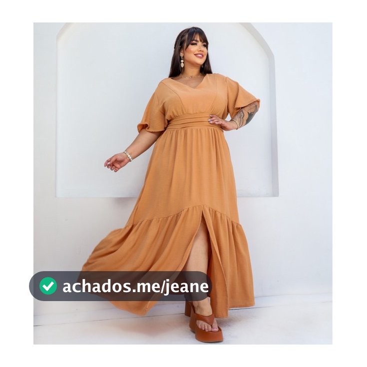 Vestido Longo Plus Size Drapeado