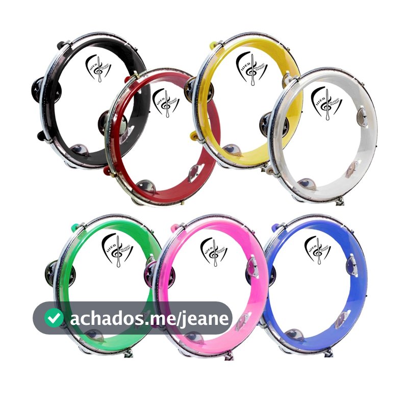 Pandeiro Infantil Junior 8 Polegadas Pele Cristal Web Music Shop