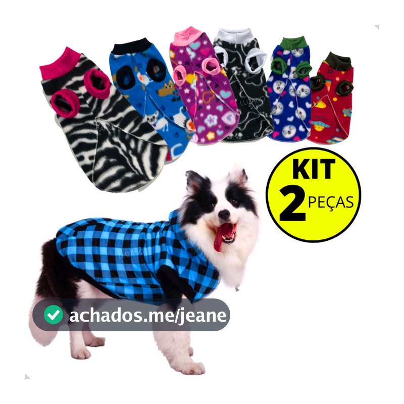 Roupa para Cachorro Porte Grande Pit Bull American Pastor Poodle Soft Pet Cachorro Cães Frio Inverno