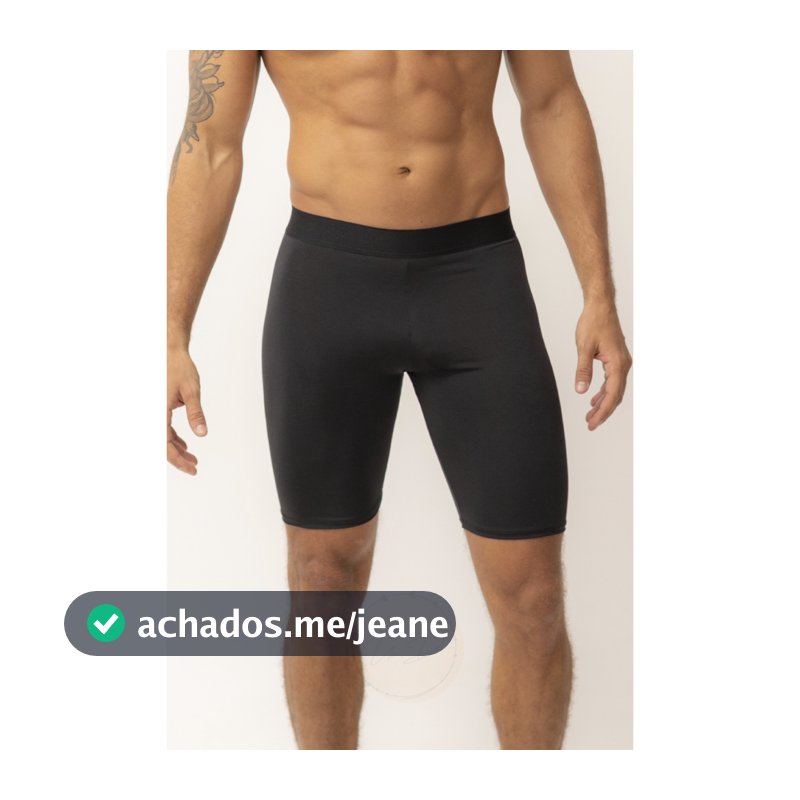 Bermuda Térmica Masculina Segunda Pele Compressão Proteção Uv 50+ Anti Assaduras Para Esportes