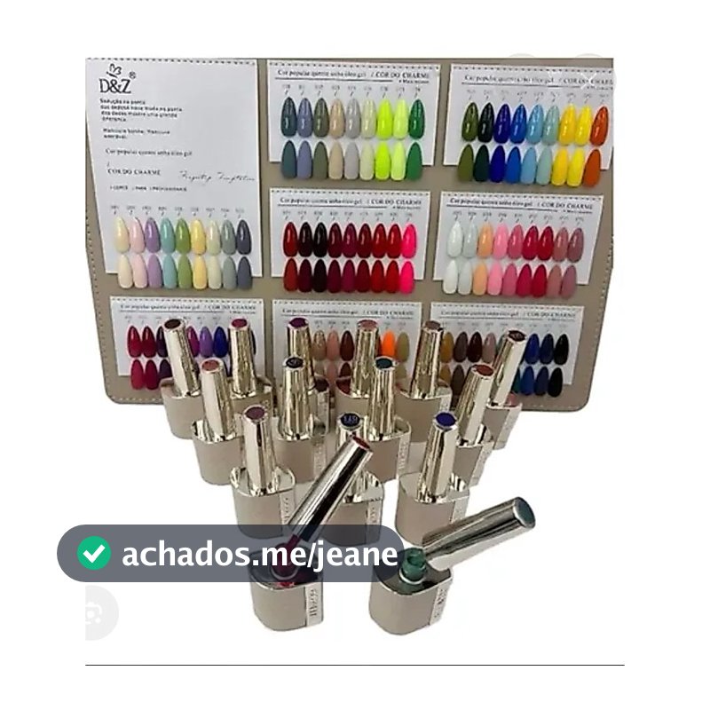 kit esmalte 72cores ótimos resultados camadas incríveis led/uv 15ml
