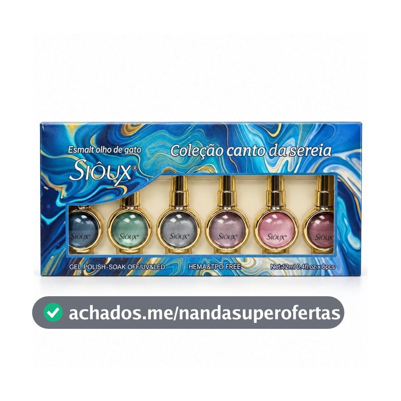 Esmalte Magnético Olho de Gato Coleção Canto da Sereia 12ml (Sem TPO) - Sioux