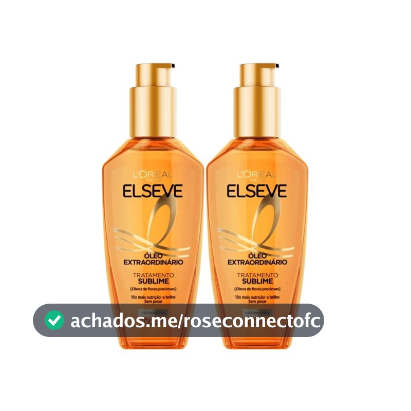 Kit Óleo Capilar Elseve L'Oréal Paris Óleo Extraordinário: Nutrição, Brilho  - 2 Unidades