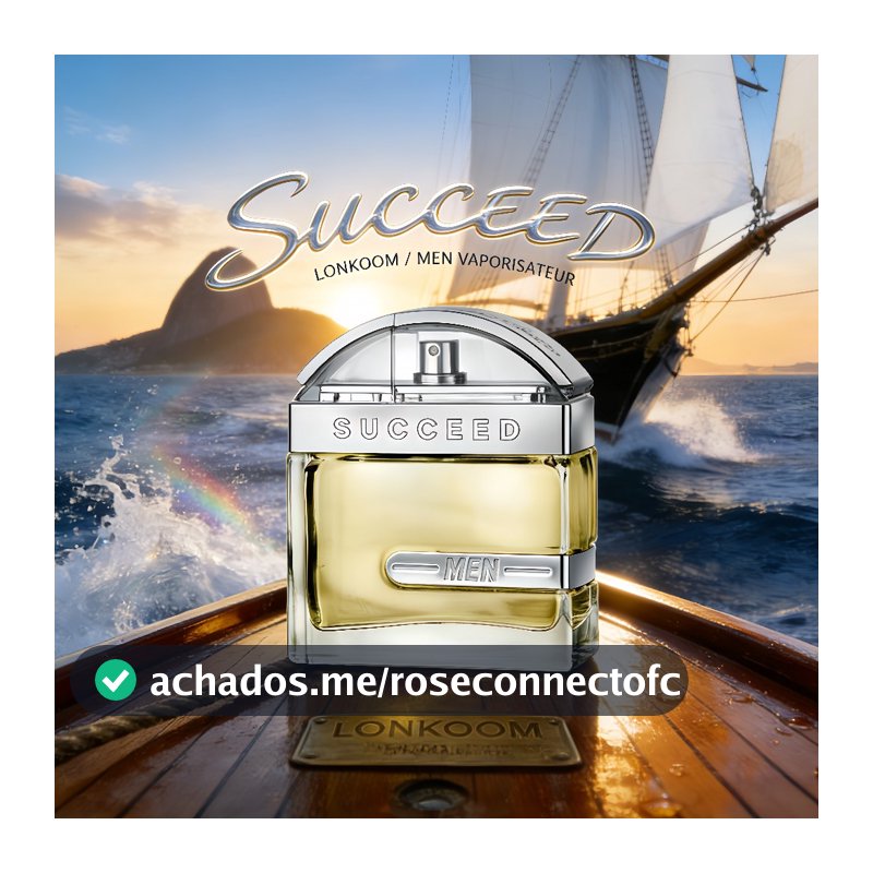 LONKOOM Perfume Masculino Succeed Eau de Toilette - 100ml  Presente Ideal para Homens