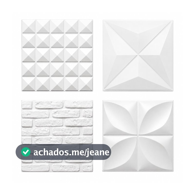 Placas 3D PVC 50x50 | Renove sua Parede com Estilo Fácil