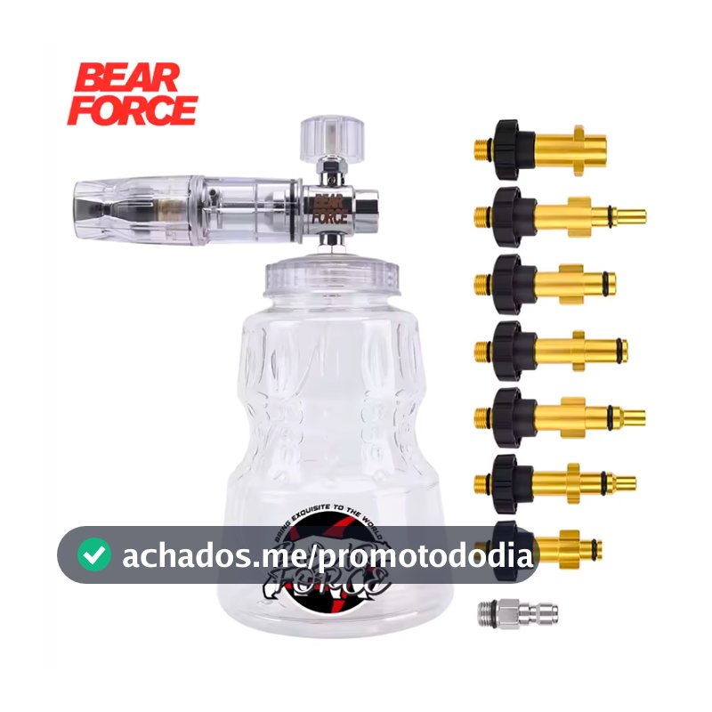 Canhão de Espuma SnowFoam Profissional Para Lavadoras de Alta Pressão Bear Force