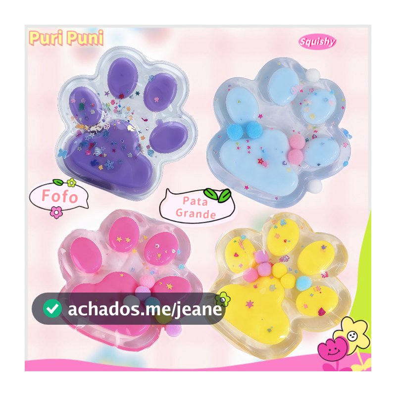 Squishy Patinha de Gato  –  de Fofura e Alívio de Estresse