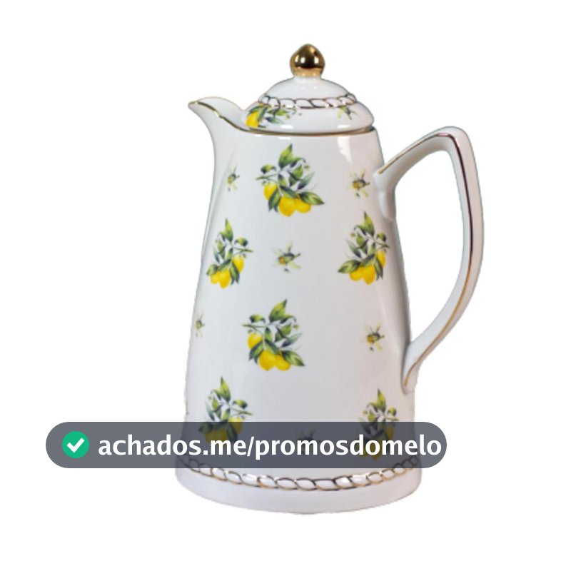Garrafa Térmica Porcelana 990ml Lemon Wolff