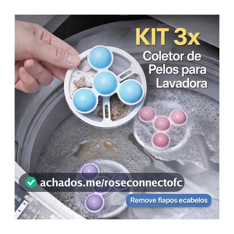 3-1 Filtro Coletor Pelos Máquina Lavar Roupa Fiapos Pet Reutilizável Flutuante Anti Pelos