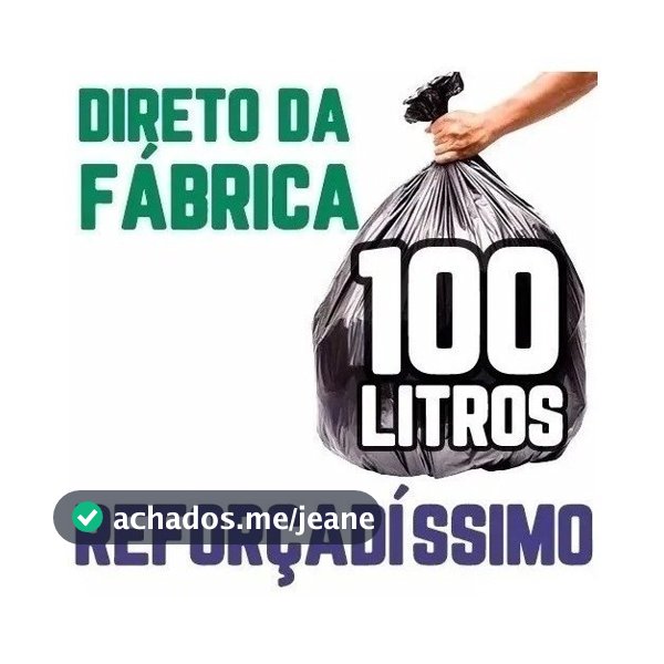 Saco De Lixo Preto 100 litros Reforçado Pacote com 100 ou 50 Unidades escolha a quantidade