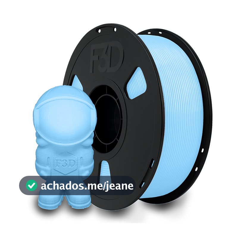 Filamento Pla Premium 1kg Azul Bebê High Speed Impressora 3d