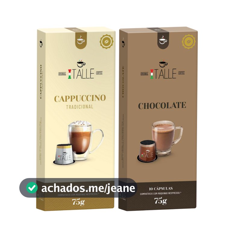 Capsulas Nespresso Chocolate Cappuccino Café Italle 20 unidades
